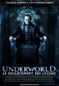 Underworld 3: Rise of the Lycans Movie Poster Print featuring dramatic artwork.