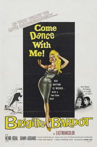 Come Dance with Me Movie Poster Print featuring vibrant dance imagery.