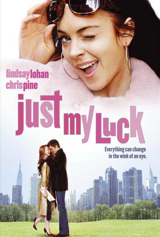 Just My Luck Movie Poster Print featuring vibrant design
