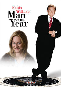 Man of the Year Movie Poster Print featuring bold colors and dynamic imagery.