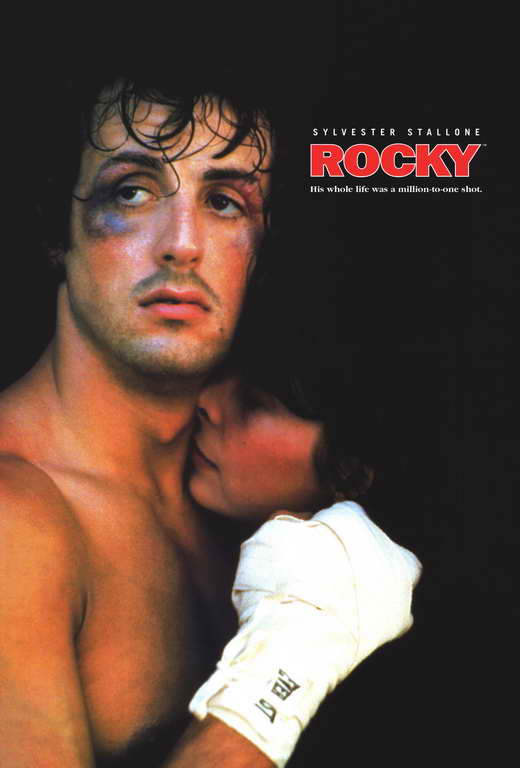 Rocky Movie Poster Print showcasing iconic film art.