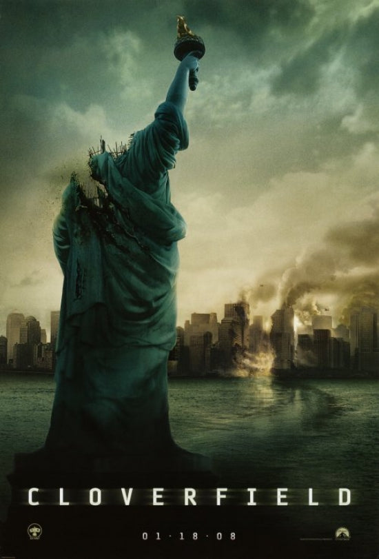 Cloverfield Movie Poster Print featuring thrilling film imagery.