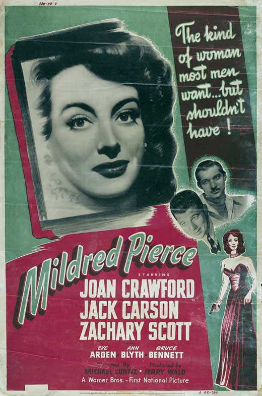 Mildred Pierce Movie Poster Print showcasing classic film art.