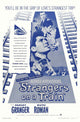 Strangers on a Train movie poster print featuring classic suspense imagery.