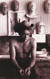 James Dean Movie Poster Print featuring classic Hollywood icon.