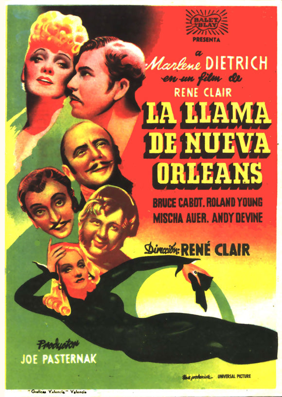 The Flame of New Orleans Movie Poster Print