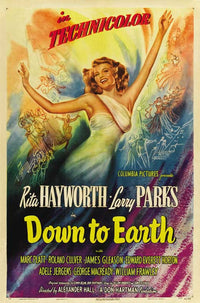 Down to Earth Movie Poster Print for film lovers, vibrant colors on premium paper.