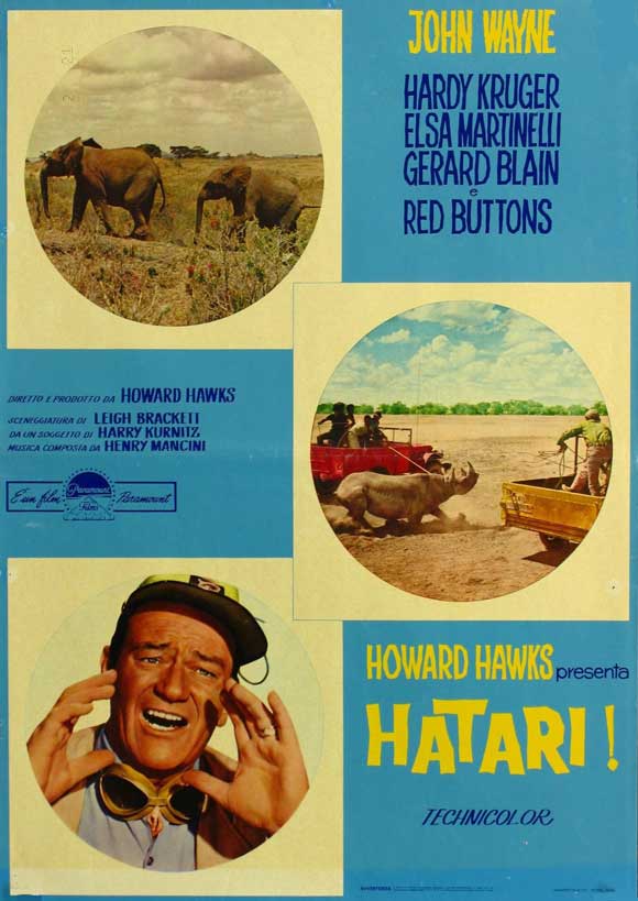 Hatari! Movie Poster Print showcasing classic film art