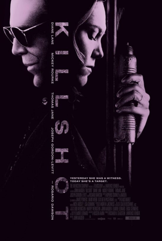 Killshot movie poster print featuring captivating visuals.