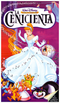 Cinderella Movie Poster Print featuring classic fairy tale imagery.