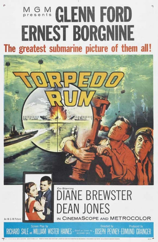 Torpedo Run Movie Poster Print showcasing underwater adventure