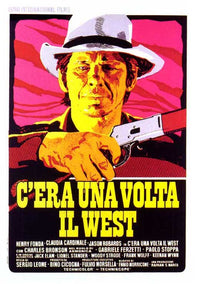 Once Upon a Time in the West Movie Poster Print featuring iconic Western imagery.