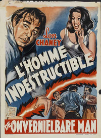 The Indestructible Man Movie Poster Print showcasing classic cinema.