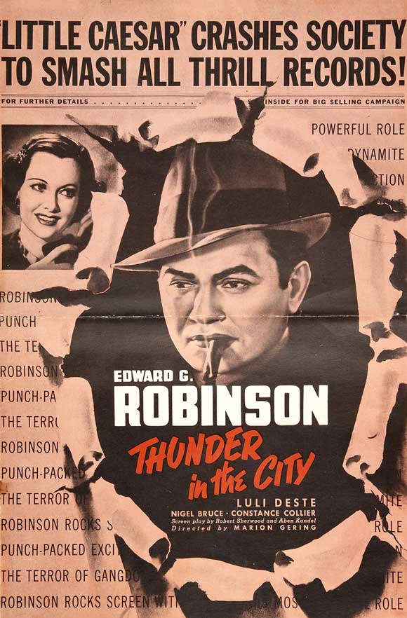 Thunder in the City Movie Poster Print - vibrant cinematic artwork