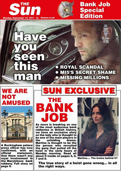 Bank Job Movie Poster Print - Exciting Film Artwork