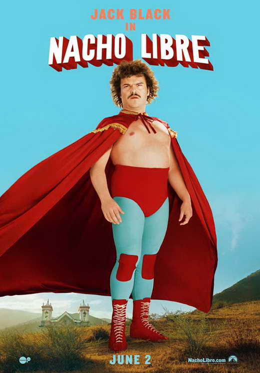 Nacho Libre Movie Poster Print featuring vibrant imagery from the film.