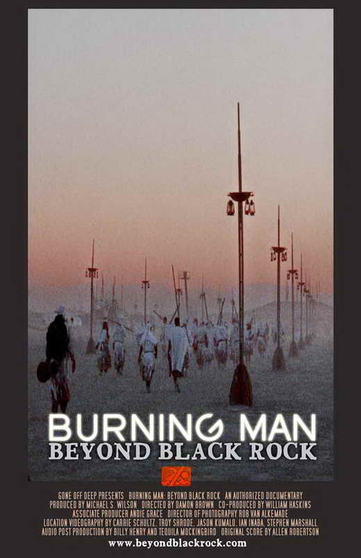 Burning Man: Beyond Black Rock Movie Poster Print showcasing festival culture.