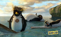 Surf's Up Movie Poster Print featuring animated characters and ocean theme