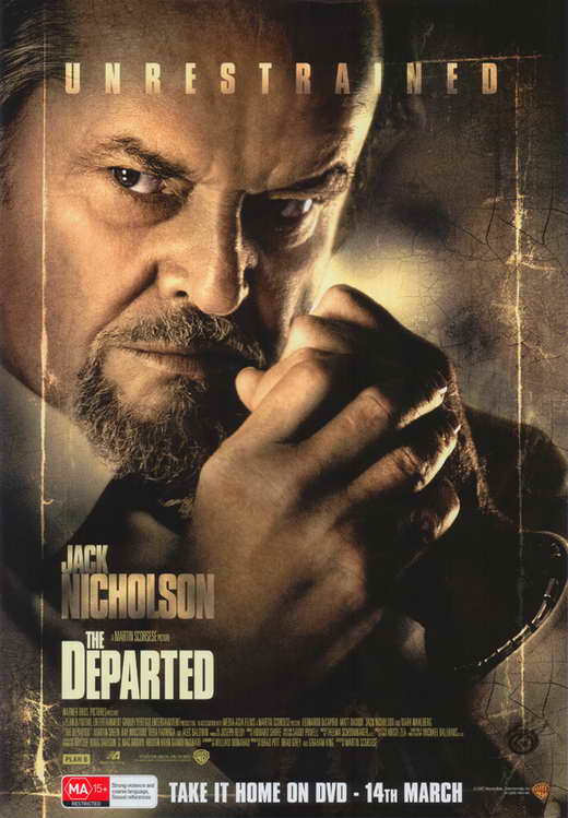 The Departed Movie Poster Print featuring dramatic imagery from the film.