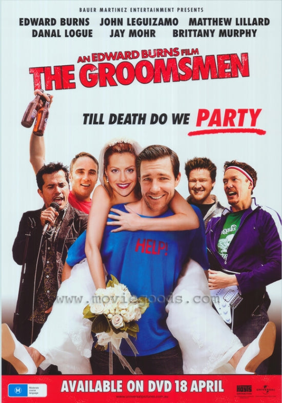 The Groomsmen Movie Poster Print showcasing friendship and laughter.