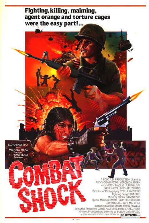 Combat Shock Movie Poster Print featuring dramatic artwork.