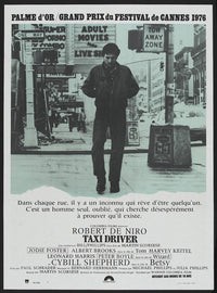 Taxi Driver Movie Poster Print featuring iconic film imagery.