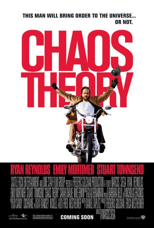 Chaos Theory Movie Poster Print featuring captivating cinematic artwork.