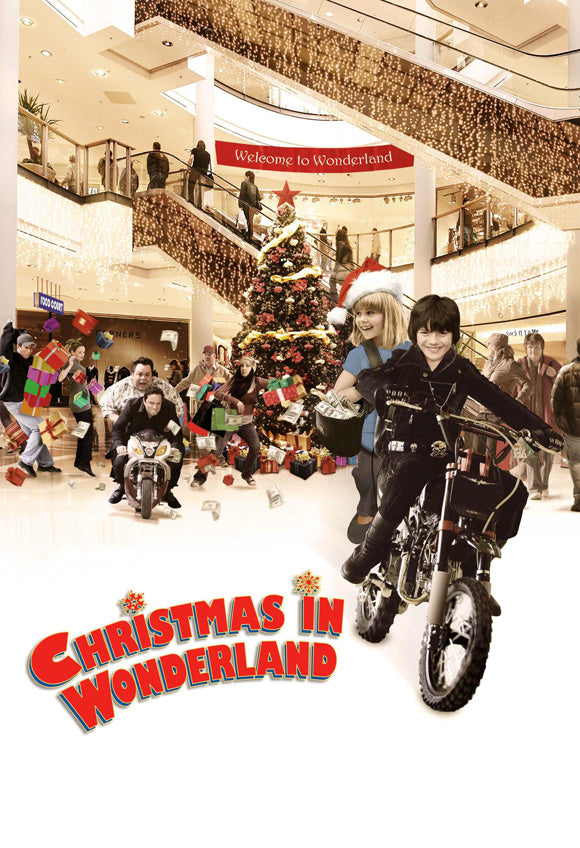 Christmas in Wonderland Movie Poster Print featuring festive imagery.