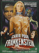Flesh for Frankenstein Movie Poster Print showcasing horror film art.