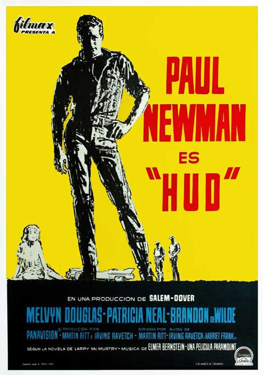 Hud Movie Poster showcasing classic American film art