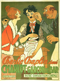 Charlie the Waiter Movie Poster Print featuring classic cinema art.