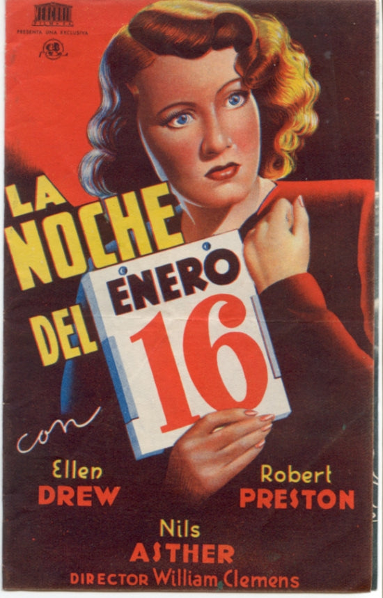 Night of January 16th Movie Poster Print showcasing classic film art.