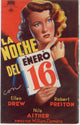 Night of January 16th Movie Poster Print showcasing classic film art.