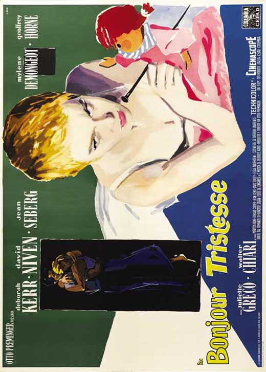 Bonjour Tristesse Movie Poster Print showcasing dramatic imagery.