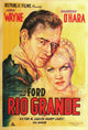 Rio Grande Movie Poster Print showcasing classic cinema artwork.