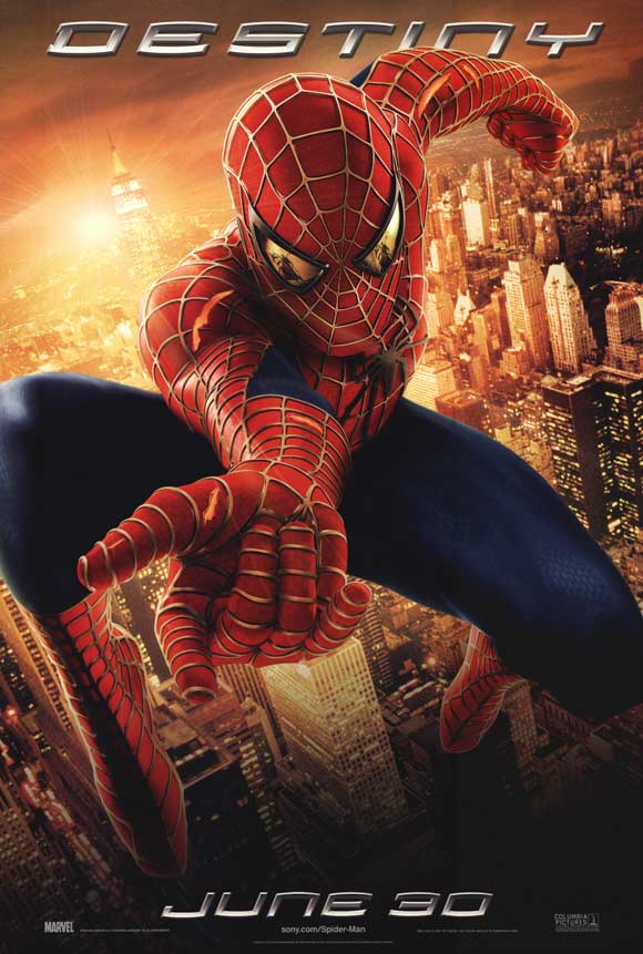 Spider-Man 2 Movie Poster Print showcasing vibrant artwork.