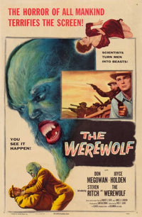 The Werewolf Movie Poster Print showcasing classic horror art.