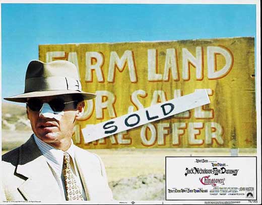 Chinatown Movie Poster Print showcasing iconic film imagery.