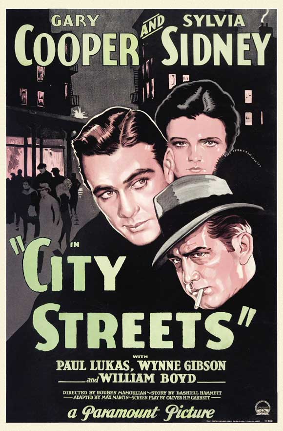 City Streets Movie Poster Print featuring urban life imagery.