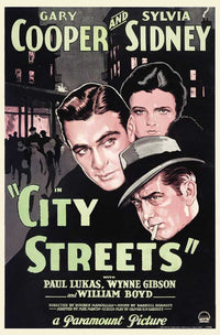 City Streets Movie Poster Print featuring urban life imagery.