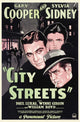 City Streets Movie Poster Print featuring urban life imagery.