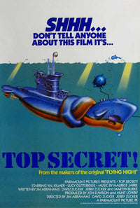 Top Secret! Movie Poster Print showcasing classic comedy artwork.