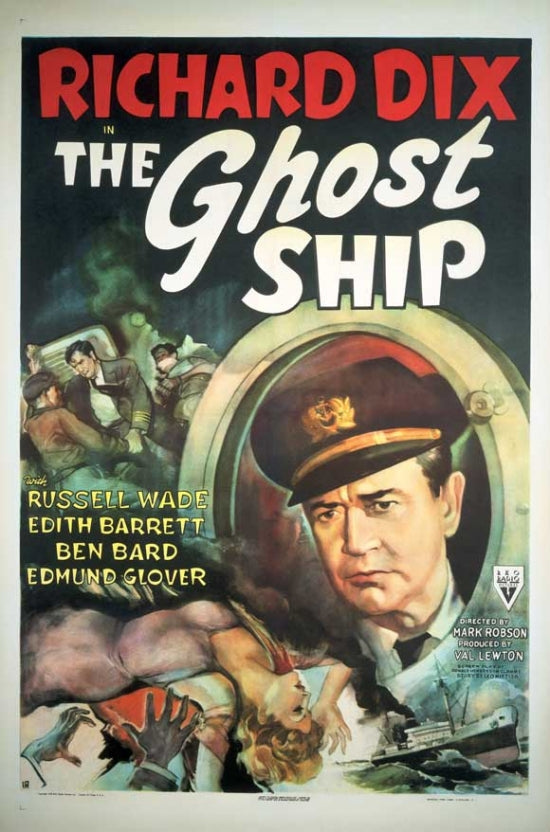 The Ghost Ship Movie Poster featuring a mysterious ship in fog.