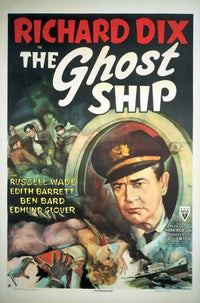The Ghost Ship Movie Poster featuring a mysterious ship in fog.