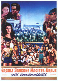 Hercules, Samson & Ulysses Movie Poster Print featuring legendary heroes.