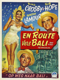 Road to Bali Movie Poster Print showcasing classic film art.