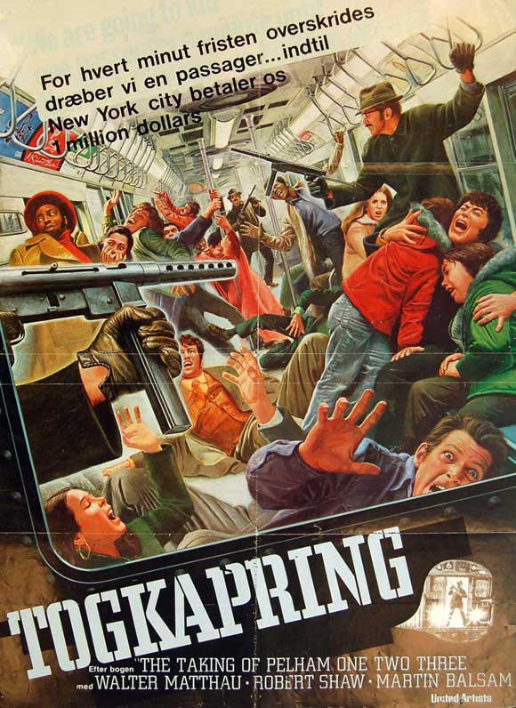 The Taking of Pelham One Two Three Movie Poster Print showcasing vibrant colors and cinematic design.