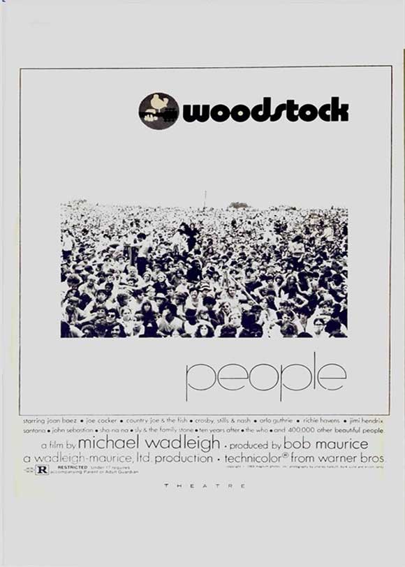 Woodstock Movie Poster Print showcasing the iconic festival spirit.