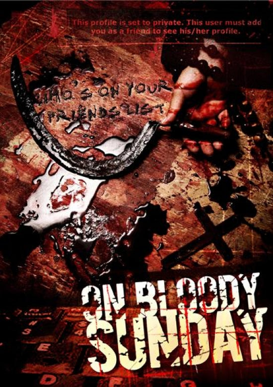 On Bloody Sunday movie poster print featuring powerful imagery.