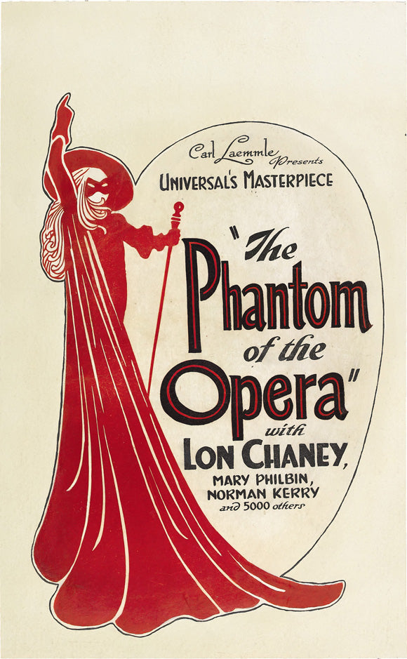 The Phantom of the Opera Movie Poster Print showcasing dramatic art.